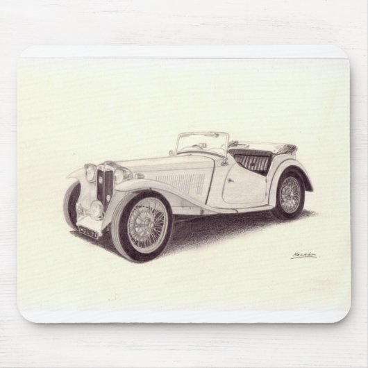 Vintages Auto: MG TC Mousepad (Vorne)