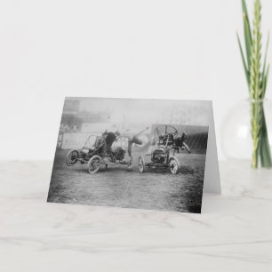 Vintages "Auto Polo" Sportwagen Motorsport Jigsaw Karte