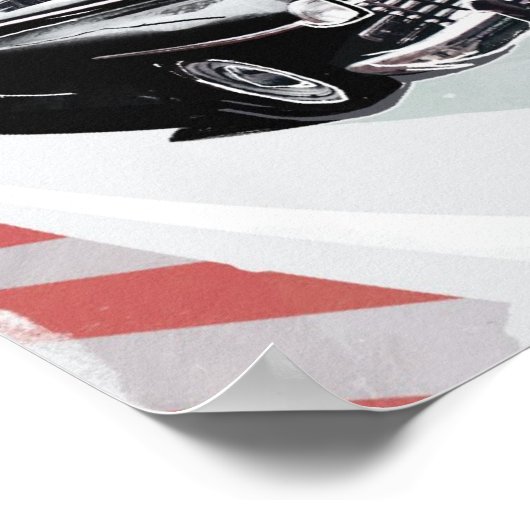 Vintages Auto Poster (Ecke)