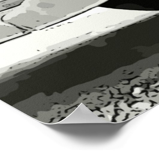 Vintages Auto-Poster Poster (Ecke)