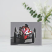 Vintages Auto Postkarte (Stehend Vorderseite)
