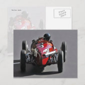 Vintages Auto Postkarte (Vorne/Hinten)