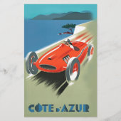 Vintages Auto Racing Briefpapier (Vorderseite)