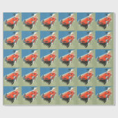 Vintages Auto Racing Geschenkpapier (Flach)