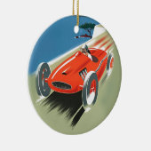 Vintages Auto Racing Keramik Ornament (Rechts)