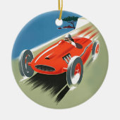 Vintages Auto Racing Keramik Ornament (Vorne)