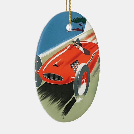 Vintages Auto Racing Keramikornament (Rechts)