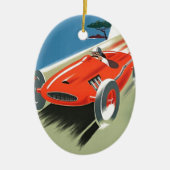 Vintages Auto Racing Keramikornament (Vorne)