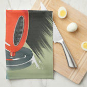 Vintages Auto Racing Küchentuch (Viertel Falte)