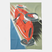 Vintages Auto Racing Küchentuch (Vertikal)