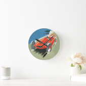 Vintages Auto Racing Runde Wanduhr (Zuhause)