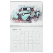Vintages Auto Rusty Old Cars Kalender (Feb 2027)