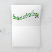 Vintages Auto Sankt Feiertagskarte (Innenseite)