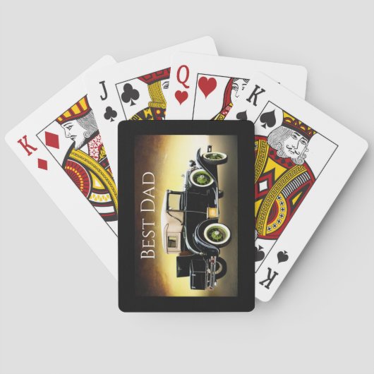 Vintages Auto Spielkarten (Rückseite)