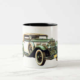 Vintages Auto Zweifarbige Tasse