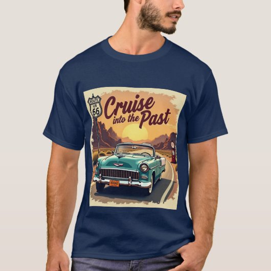 Vintages Autodesign der 50er Jahre T-Shirt (Vorderseite)
