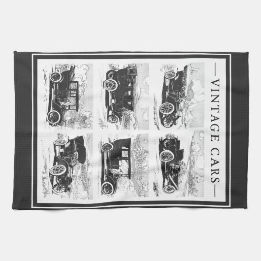 Vintages Autohandtuch Geschirrtuch (Horizontal)