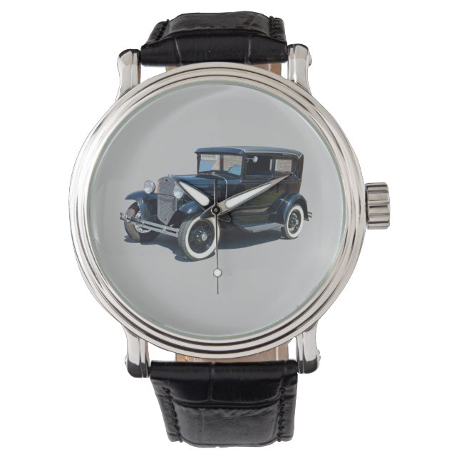 Vintages Automobil Armbanduhr (Vorderseite)