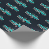 Vintages Automobil Geschenkpapier (Ecke)