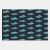 Vintages Automobil Geschenkpapier Set (Vorderseite 3)