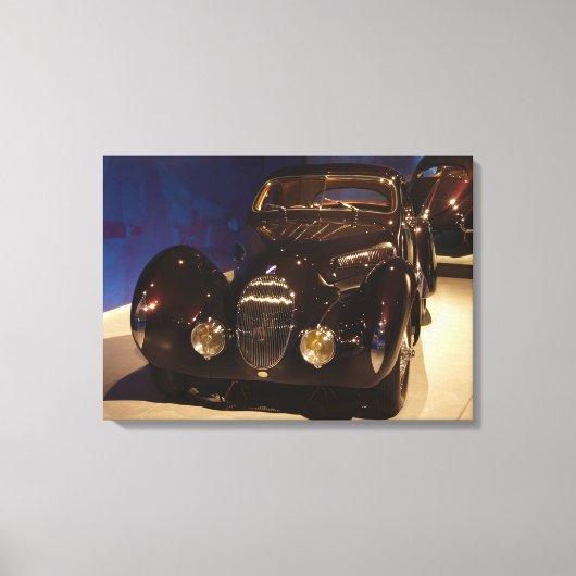 Vintages Automobil Leinwanddruck (Vorderseite)