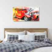 Vintages Automobil Leinwanddruck (Insitu (Schlafzimmer))