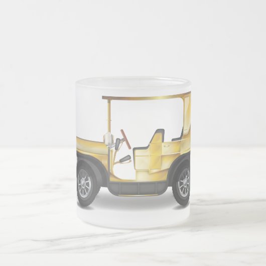 Vintages Automobil Mattglastasse (Mittel)