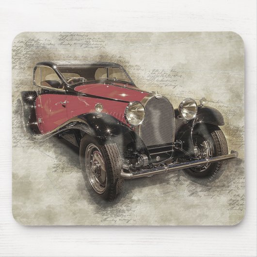 Vintages Automobil Mousepad (Vorne)