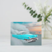 Vintages Automobil Postkarte (Stehend Vorderseite)