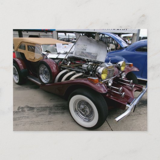 Vintages Automobil Postkarte (Vorderseite)