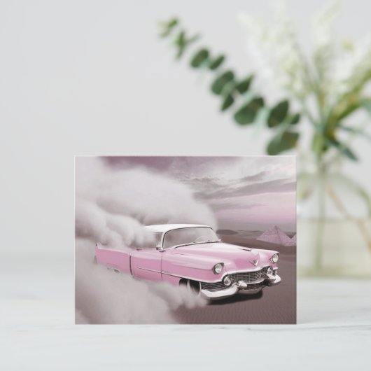 Vintages Automobil Postkarte (Stehend Vorderseite)