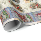 Vintages Automobil Weihnachten Geschenkpapier (Rolleneckpunkt)