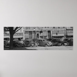 Vintages Automobilposter Poster