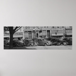 Vintages Automobilposter Poster