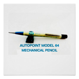 Vintages Autopunktmodell 64 Mechanischer Bleistift Poster