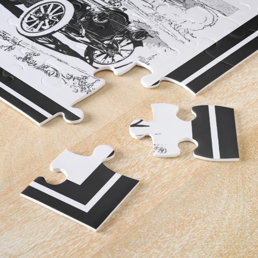 Vintages Autopuzzlespiel Puzzle (Seite)