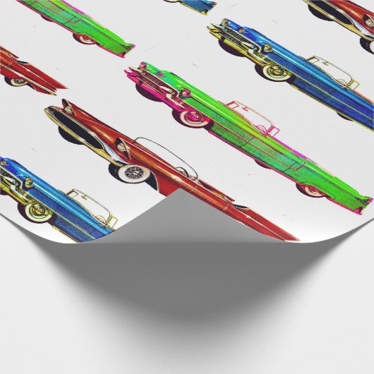 Vintages Autoverpackungspapier Geschenkpapier (Ecke)