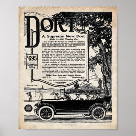 Vintages Autozeichen - Auto 1916 Poster