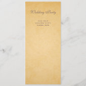 VINTAGES AUTUMN-LEAVES-WEDD-PROGRAMM PROGRAMM (Rückseite)