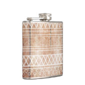 Vintages aztekisches Stammes- Holz Flachmann (Rechts)