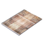 Vintages aztekisches Stammes- Holz Notizblock (Linke Seite)