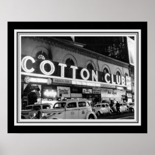 Vintages B&W Cotton Club Foto 16 x 20 Poster