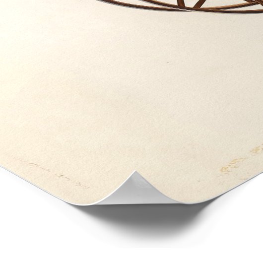 Vintages Baby-Buggy-Poster Poster (Ecke)