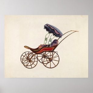 Vintages Baby-Buggy-Poster Poster