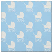 Vintages Baby Carriage Blue Stoff (Muster)