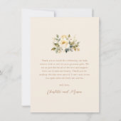 Vintages Baby Carriage Gender Neutral Baby Dusche Dankeskarte (Rückseite)