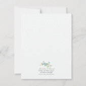 Vintages Baby-Duschen-Baby innerhalb der Krippe Einladung (Rückseite)