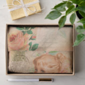 Vintages Baby Girl Postcard Decoupage Seidenpapier (Geschenk)