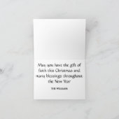 Vintages Baby Jesus Mary Religiöse Weihnachtskarte Dankeskarte (Innenseite)