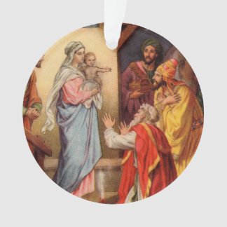 Vintages Baby Jesus und die 3 Könige Ornament